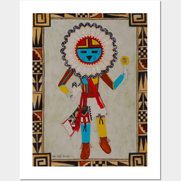 Sunface Kachina Wall Art by DebiCady